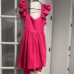 Pink Ruffled Dress